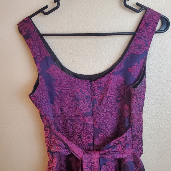 Delia's Y2K Purple Rockabilly Sleeveless Fit and Flare Retro Dress - Picture 6 of 10